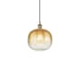 Innovations Lighting Brookhaven Sphere 11" Wide Mini Pendant Antique Brass / Amber