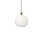 Innovations Lighting Brookhaven Sphere 11" Wide Mini Pendant Antique Brass / Opal