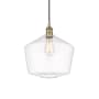 Innovations Lighting Cindyrella 12" Wide Pendant Antique Brass / Clear