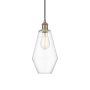 Innovations Lighting Cindyrella 7" Wide Mini Pendant Antique Brass / Clear