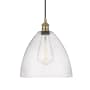 Innovations Lighting Edison Dome 12" Wide Pendant Antique Brass / Seedy