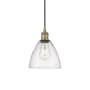 Innovations Lighting Edison 8" Wide Mini Pendant Antique Brass / Seedy