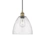 Innovations Lighting Edison 9" Wide Mini Pendant Antique Brass / Seedy