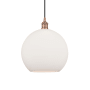 Innovations Lighting Athens 12" Wide Pendant Antique Copper / Matte White