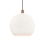 Innovations Lighting Athens 14" Wide Pendant Antique Copper / Matte White