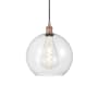Innovations Lighting Athens 12" Wide Pendant Antique Copper / Clear