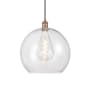 Innovations Lighting Athens 14" Wide Pendant Antique Copper / Clear