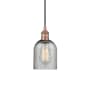 Innovations Lighting Caledonia 5" Wide Mini Pendant Antique Copper / Charcoal