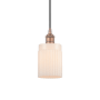 Innovations Lighting Hadley 5" Wide Mini Pendant Antique Copper / Matte White