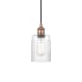 Innovations Lighting Hadley 5" Wide Mini Pendant Antique Copper / Clear