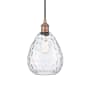 Innovations Lighting Waverly 8" Wide Mini Pendant Antique Copper / Clear