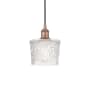 Innovations Lighting Niagra 7" Wide Mini Pendant Antique Copper / Clear
