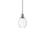 Innovations Lighting Preston 7" Wide Mini Pendant Antique Copper / Clear