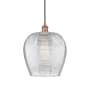 Innovations Lighting Norfolk 12" Wide Pendant Antique Copper / Clear