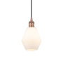 Innovations Lighting Cindyrella 6" Wide Mini Pendant Antique Copper / Cased Matte White