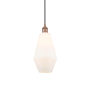 Innovations Lighting Cindyrella 7" Wide Mini Pendant Antique Copper / Cased Matte White