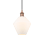 Innovations Lighting Cindyrella 8" Wide Mini Pendant Antique Copper / Cased Matte White