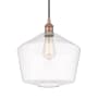 Innovations Lighting Cindyrella 12" Wide Pendant Antique Copper / Clear