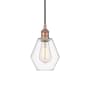 Innovations Lighting Cindyrella 6" Wide Mini Pendant Antique Copper / Clear