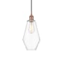Innovations Lighting Cindyrella 7" Wide Mini Pendant Antique Copper / Clear