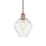 Innovations Lighting Cindyrella 8" Wide Mini Pendant Antique Copper / Seedy