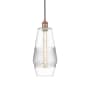 Innovations Lighting Windham 7" Wide Mini Pendant Antique Copper / Clear