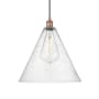 Innovations Lighting Edison Cone 16" Wide Pendant Antique Copper / Seedy