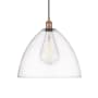 Innovations Lighting Edison Dome 16" Wide Pendant Antique Copper / Clear