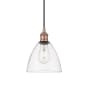 Innovations Lighting Edison 8" Wide Mini Pendant Antique Copper / Clear