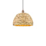 Innovations Lighting Woven Rattan 16" Wide Pendant Antique Copper / Natural