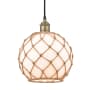 Innovations Lighting Edison 10" Wide Pendant Black Antique Brass / White / Brown