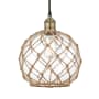 Innovations Lighting Edison 10" Wide Pendant Black Antique Brass / Clear / Brown