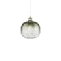 Innovations Lighting Brookhaven Sphere 11" Wide Mini Pendant Black Antique Brass / Slate