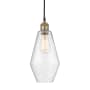 Innovations Lighting Cindyrella 7" Wide Mini Pendant Black Antique Brass / Seedy