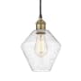 Innovations Lighting Cindyrella 8" Wide Mini Pendant Black Antique Brass / Seedy