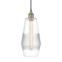 Innovations Lighting Windham 7" Wide Mini Pendant Black Antique Brass / Clear