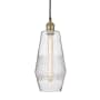 Innovations Lighting Windham 7" Wide Mini Pendant Black Antique Brass / Seedy