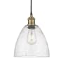 Innovations Lighting Edison Dome 9" Wide Mini Pendant Black Antique Brass / Seedy