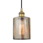 Innovations Lighting Cobbleskill 5" Wide Mini Pendant Brushed Brass / Mercury