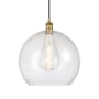 Innovations Lighting Athens 14" Wide Pendant Brushed Brass / Seedy