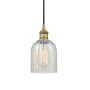 Innovations Lighting Caledonia 5" Wide Mini Pendant Brushed Brass / Mouchette
