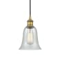 Innovations Lighting Hanover 6" Wide Mini Pendant Brushed Brass / Fishnet