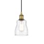 Innovations Lighting Ellery 5" Wide Mini Pendant Brushed Brass / Clear