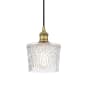 Innovations Lighting Niagra 7" Wide Mini Pendant Brushed Brass / Clear
