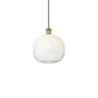 Innovations Lighting Brookhaven Sphere 11" Wide Mini Pendant Brushed Brass / Opal