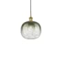 Innovations Lighting Brookhaven Sphere 11" Wide Mini Pendant Brushed Brass / Slate