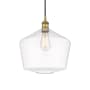 Innovations Lighting Cindyrella 12" Wide Pendant Brushed Brass / Clear