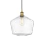 Innovations Lighting Cindyrella 12" Wide Pendant Brushed Brass / Seedy
