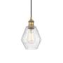 Innovations Lighting Cindyrella 6" Wide Mini Pendant Brushed Brass / Seedy