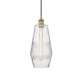 Innovations Lighting Windham 7" Wide Mini Pendant Brushed Brass / Seedy